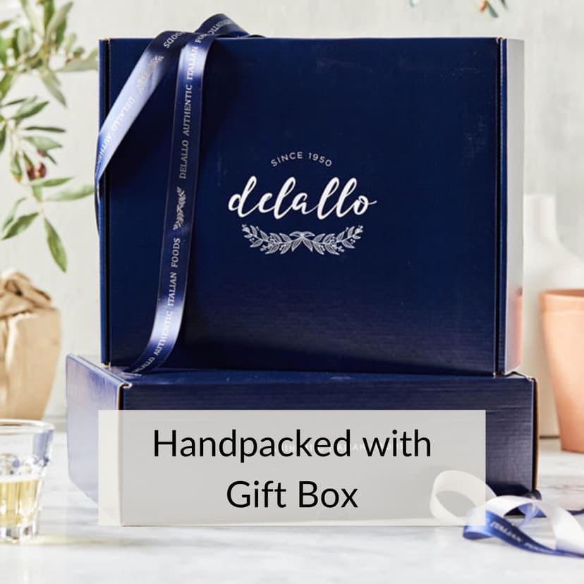 DeLallo Deluxe Italian Gift Basket, Includes Full-Size Pasta, Imported Olive Oil, Biscotti, Aged Balsamic, FocacciaToasts, Gourmet Gift Baskets for Adults, Perfect Holiday Food Gift Basket for Christmas