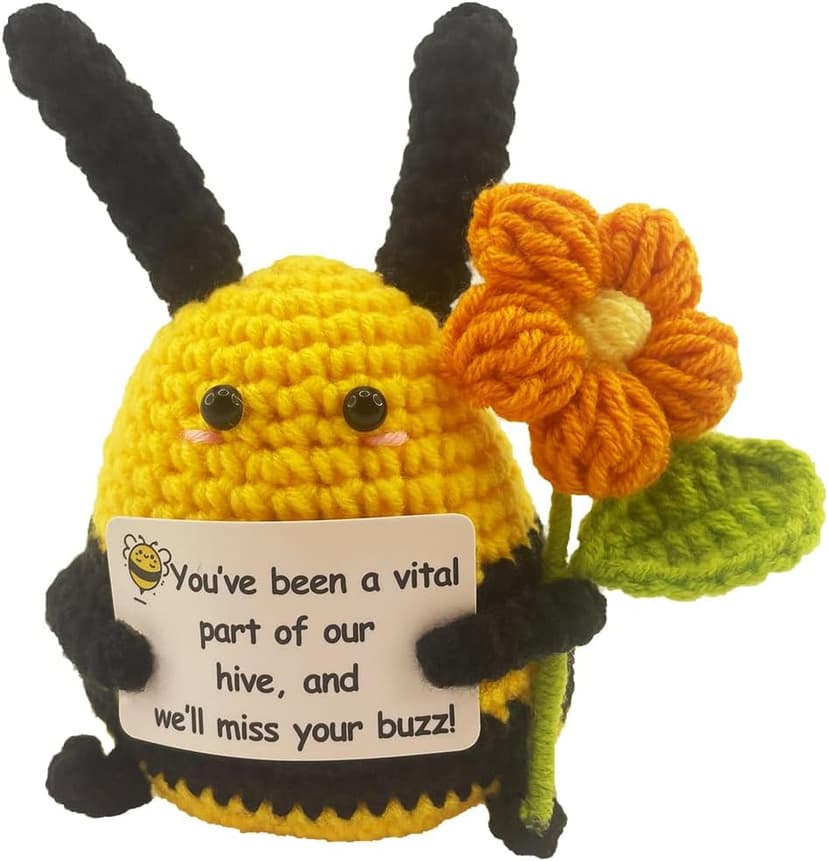 Coworker Leaving Gifts for Women Men, Going Away Gifts, Gift for Farewell Retirement Goodbye, Appreciation Gift for Leaving Coworker Friend Neighbor Teammate, Positive Bee with Card (Upgraded Version)