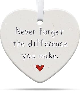 Thank You Gifts for Women, Nurse, Coworkers, Teacher, Retirement Farewell Going Away, Never Forget The Difference You Make Ornament, Christmas Ornaments 2025