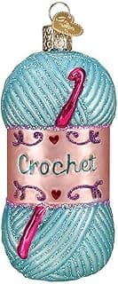 Old World Christmas Crochet Glass Blown Ornaments for Christmas Tree