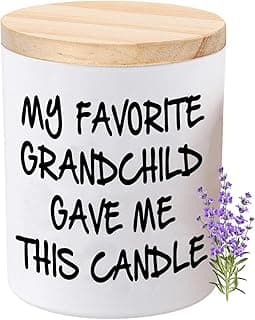 BFJLIFE Gifts for Grandma Grandpa Funny Novelty Unique Christmas Fathers Day Birthday Gifts for Grandpa Grandma Grandparents Lavender Scented Soy Candle