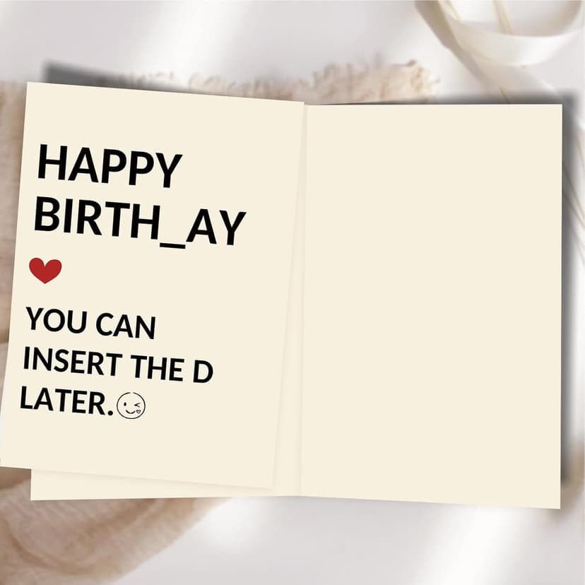 Funny Birthday Gifts for Men Him, Humorous Bady Card for Husband Boyfriend, Adult Men Gifts for Birthday