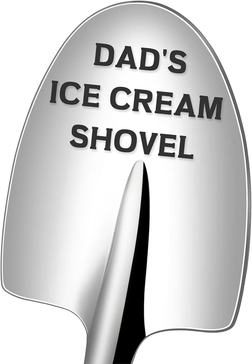 Fathers Day Gifts for Dad - Dads Ice Cream Shovel Spoon - Unique Personalized Funny Gifts for Dad Father in Law Father's Day Birthday Christmas Stocking Stuffers Small Presents from Daughter Son