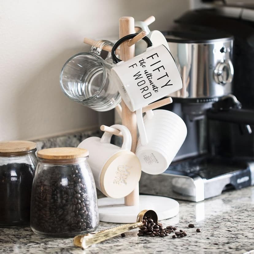 Fifty The Ultimate F Word - 50th Birthday Gifts for Women and Men - Funny Bday Gift Idea for Mom Dad Husband Wife - 50 Year Old Funny 11 oz Tea Cup Coffee Mug