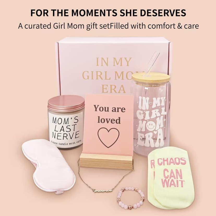 Gifts for Mom from Daughter – Girl Mom Gift Box for Women – Relaxing Self Care Present to Make Mama Feel Loved and Appreciated