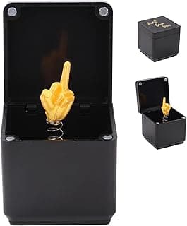 Gag Gifts for Him Her Adults,Middle Finger in a Box, Funny Gifts White Elephant Gifts for Adults, Christmas Stocking Stuffers for Men Quirky Joke Prank