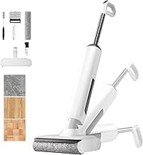 Wet Dry Vacuum Cleaner, 180°Lie-Flat Vacuum Mop All in One with Auto Self-Cleaning, Smart Floor Cleaner Machine for Hard Floor, 45 Mins Runtime, Edge Cleaning, Self-Propelled Vacuum Mop Combo