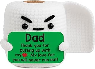 Dad Birthday Gifts for Dad from Daughter Son Christmas Funny Small Gag Cool Handmade Crochet I Love You Daddy New Bonus Step Best Dads Ever Thank You Fathers Day Christmas Stocking Stuff Gift