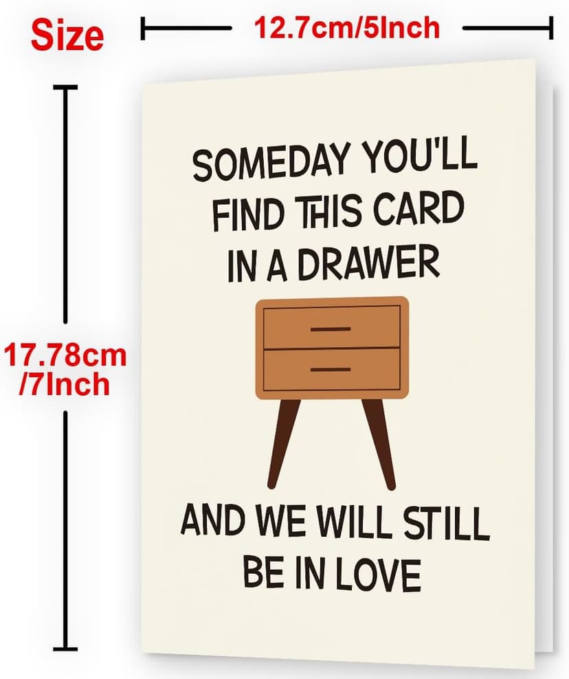 Funny Birthday Card & Gifts for Husband Boyfriend Him, Happy Anniversary Card & Gifts, Valentine Day