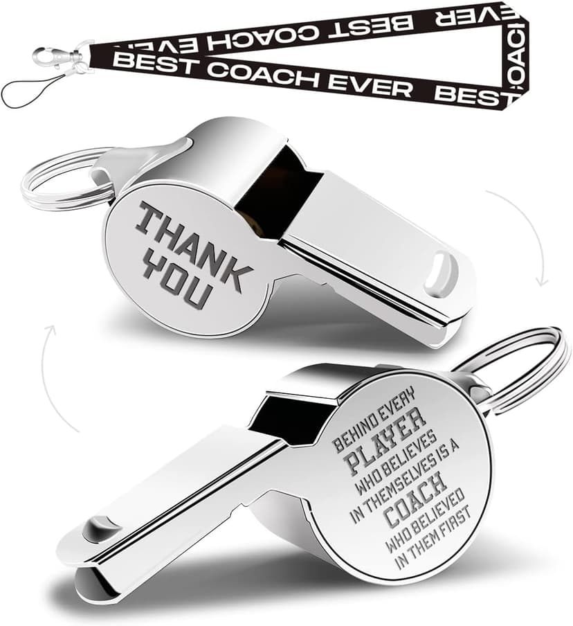 Whistles with Lanyard, Coach Whistle, Gifts, Coach Gifts for Men Women-2