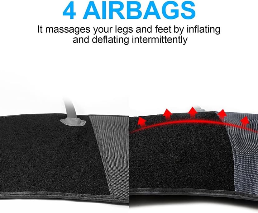 CINCOM Leg Massager for Circulation and Pain Relief, Air Compression Calf Massager with 2 Modes 3 Intensities Helpful for RLS Edema and Muscles Relaxation Gifts