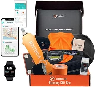 Vorlich® Running Gift Box, 13 Essential Items for Runners, Includes Run App, 8-Week Run Plan, Running Belt, LED Headtorch, Water Bottle & More