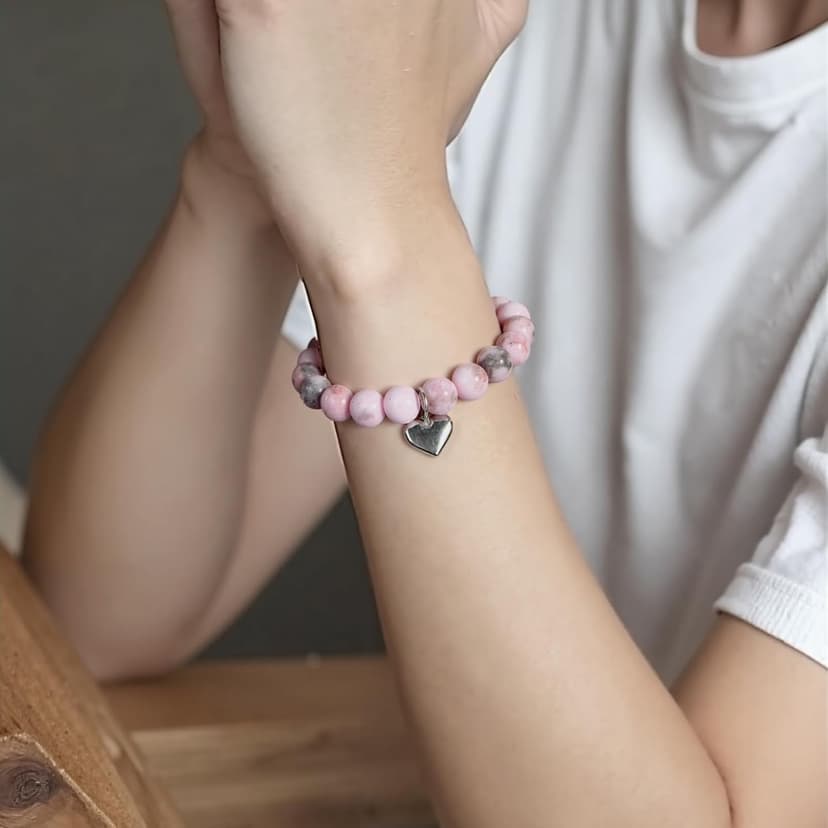 Gifts for Mom, Christmas Gifts for Mom Women, Stocking Stuffers for Women, Birthday Mothers Day gifts from Daughter Son, Unique Handmade Natural Stone Bracelet.