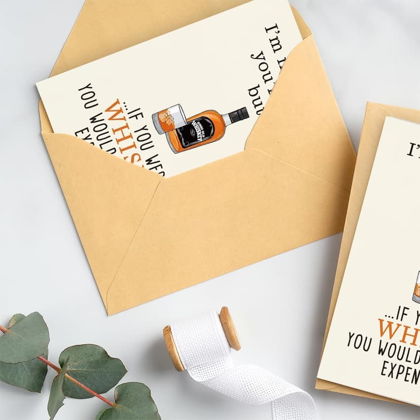 Greeting Card, Birthday Card for Husband, Men, Boyfriend, Him, Funny Gift, Happy Birthday, Premium 400gsm Cardstock