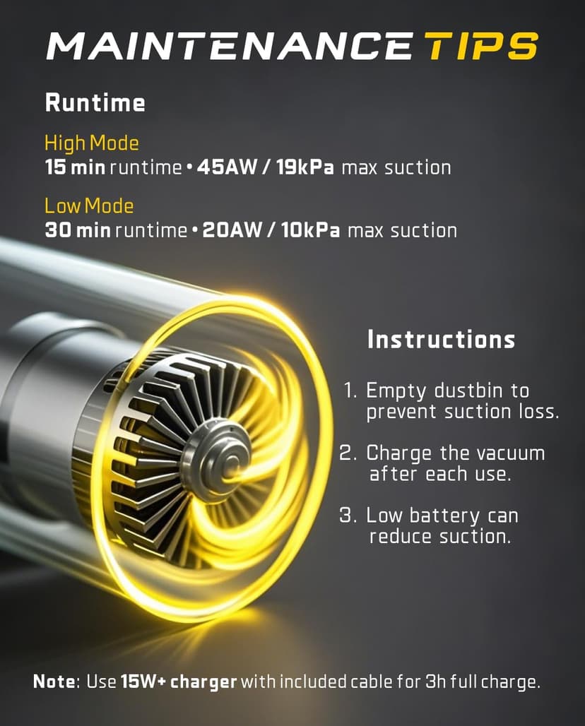 Fanttik Slim V10 APEX Cordless Car Vacuum, 4-in-1 Portable Mini Handheld Vac, 19kPa Suction Power, Upgraded Smart Digital Display, 2 Suction Modes for Small Jobs, Car, Office Desk, Keyboards (Black)