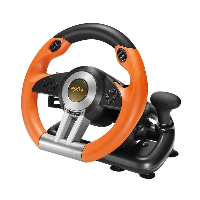 PXN V3II PC Racing Wheel, USB Car Race Sim Game PC Steering Wheel with Pedals for Windows PC/PS3/PS4/Nintendo Switch/Xbox One/Xbox Series X/S