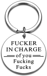 STUNFASSOO Boss Day Gifts for Women Men, Funny Boss Gifts Keychain, Office Gag Gifts for Bosses