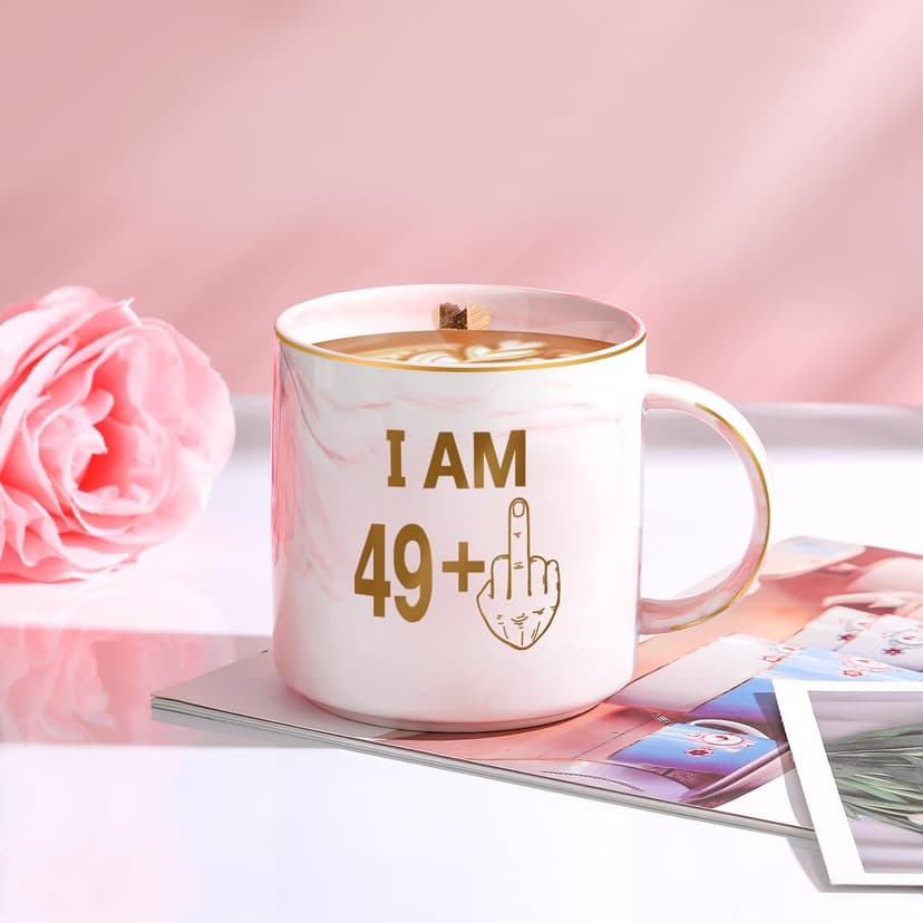 50th Birthday Gifts for Her Funny Happy 50th Birthday Decorations for Women 50 Year Old Gifts for Woman 50 and Fabulous Gift for Woman Sister Mom Best Friend Wife - Coffee Mug Makeup Bag Toilet Paper