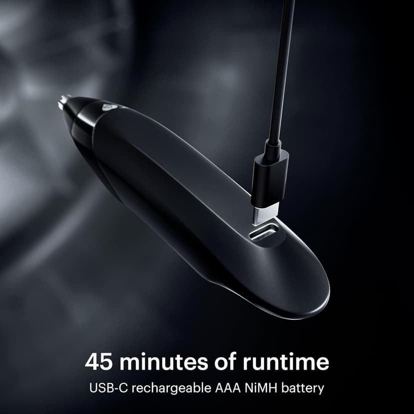 MANSCAPED MANSCAPED® The Weed Whacker® 2.0 Electric Nose & Ear Hair Trimmer – 7,000 RPM Precision Tool with Rechargeable Battery, Wet/Dry, Easy to Clean, Improved Stainless Steel Replaceable Blade