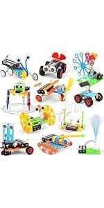 STEM Kits for Kids Crafts 6-8 8-12, Boys Gifts Toys for 6 7 8 Year Old Boy Birthday Gift Ideas, STEM Toys Crafts 6+ 7+ yr, Robotics Science Kits Activities Robot Building Age 8-10 9 10 11 12 13 14