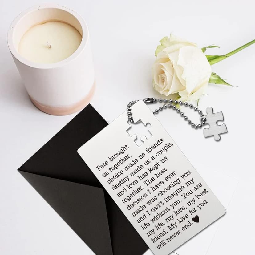 llxxeyopqdxz Husband Birthday Card From Wife, Wallet Insert Card, Anniversary Valentine Gifts for Men or Women, Love Gift for Him, Her, Boyfriend, Girlfriend, Birthday Gifts for Wife Husband