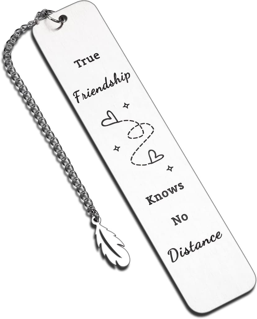 Long Distance Friendship Bookmark Going Away Gifts for Women Men Best Friends BFF Besties BFF Soul Sisters Girls Teens Kids Leaving Moving Birthday Christmas Graduation Wedding Farewell Gifts for Her