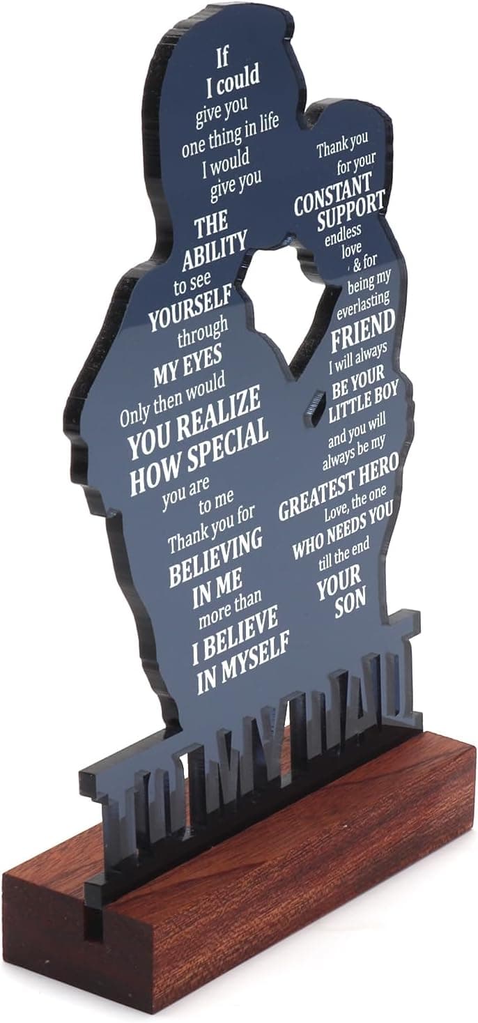 Christmas Gift for Dad Father, Dad Gifts for Fathers Day from Son, Birthday Gifts for Dad from Son, Fathers Day Sign Gifts for Dad from Son, Valentines Day Gift for Dad