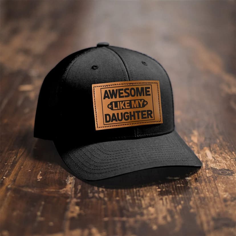 Gifts for Dad from Daughter - Funny Father Hat for Christmas - Dad Birthday Gifts from Daughter - Adjustable Fit, Comfortable Cotton, Perfect Present for Awesome Father Daughter Trucker Hat