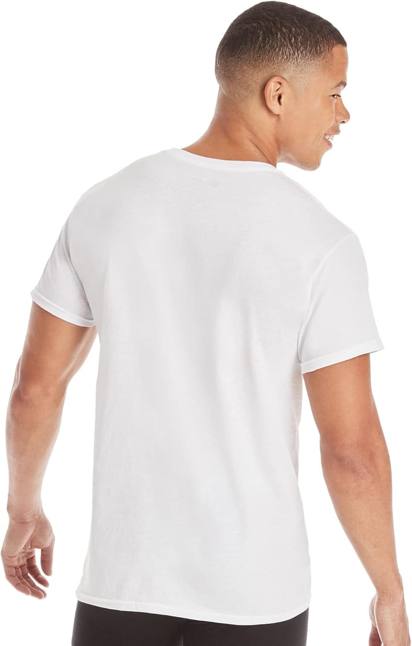 Hanes Packs, Stay-Tucked Soft Cotton, Best Undershirts for Men, White/Black/Asstd Multipacks