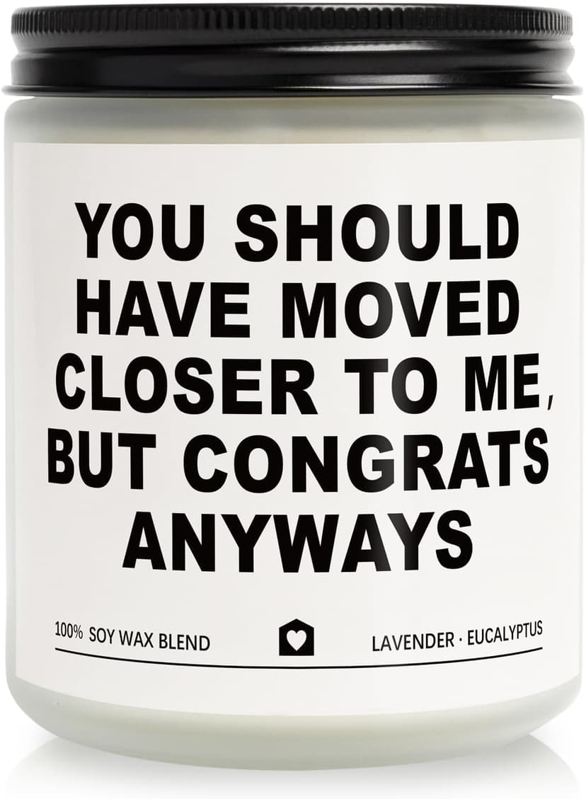 Housewarming Gifts New Home, Best Housewarming Gifts 2025 - Handmade Lavender Scented Candle - New Home Gift Candle Ideas, House Warming Gift for Friends Couple New Homeowner (7oz)