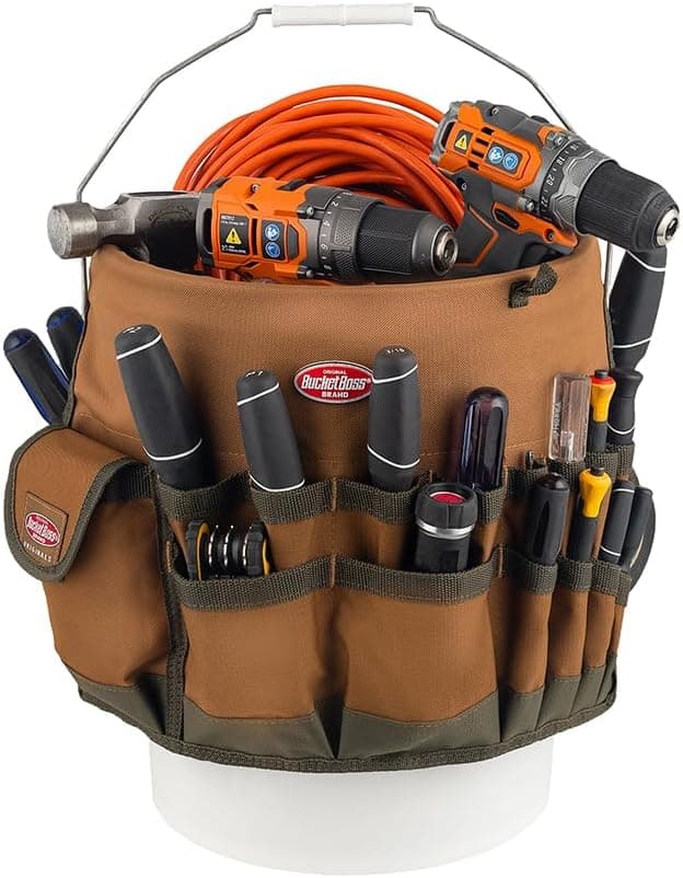Bucket Boss The Bucketeer Bucket Tool Organizer in Brown, 10030