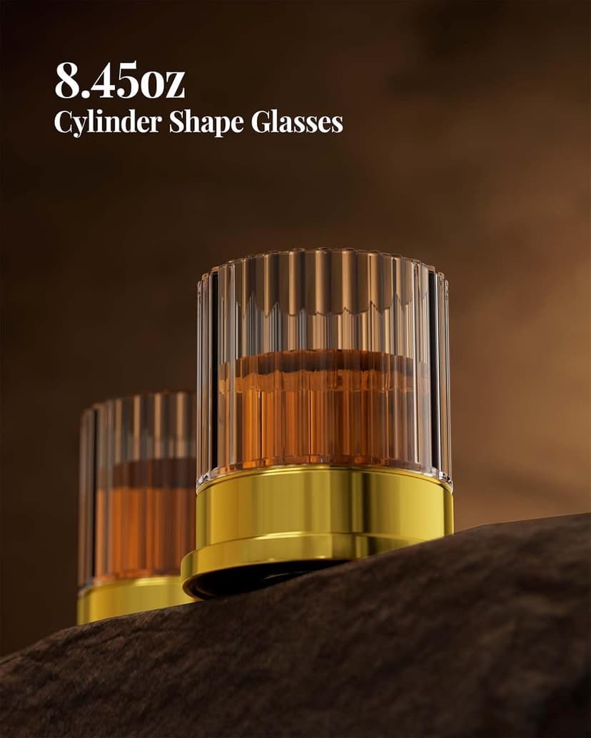 Whiskey Decanter Sets with 2 Glasses for Men Dad, The Wine Things Unique Gift for fathers day, Husband, Boyfriend, Anniversary Day Birthday Gift Ideas, Cool Drinking Accessories for Home Bar Party