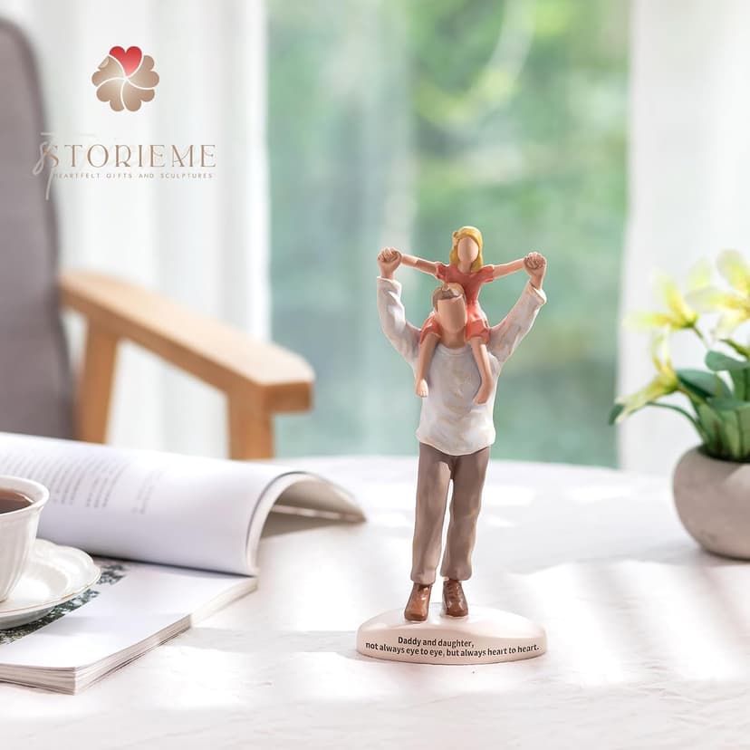 Dad Gifts from Daughter: Best Fathers Day Birthday Ideas for Dads Father of The Bride Gifts for Wedding Girl Dad Figurines Statue