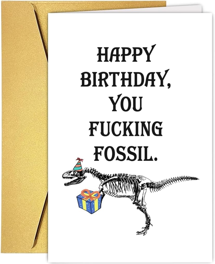 UUEFKTN Funny Birthday Card for Old Man, Old Guy Birthday Gift, Humor Happy Birthday Card for Him Men Getting Old, Ideal Birthday Card for Husband Dad Grandpa