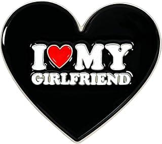 Ronglry I Love My Gir.lfriend Pin Cute Gifts for Boyfriend Funny Boyfriend Gift Ideas on Anniversary Valentines Birthday Gifts for Him I Heart My Gir.lfriend Pins for Men