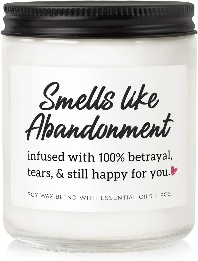 Farewell Gifts for Coworkers, Retirement Candle - 9oz Lavender Scented Soy Wax Candle - Moving Away, Leaving, Goodbye, Going Away Gift for Coworkers Women, Friend, Work Bestie