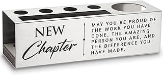 akeke New Chapter Gifts for Women, Job Promotion Gifts, New Beginnings Gifts for Coworkers, Appreciation Thank You Coworker Leaving Gifts New Job Moving Away Pencil Holders & Pen Holders ASB65