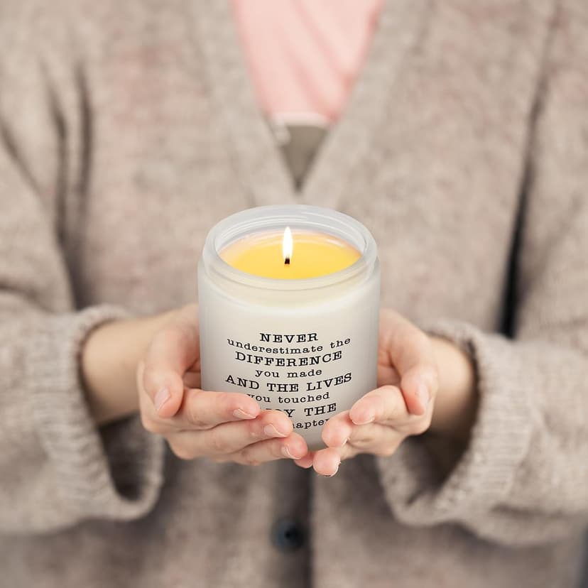 Goodbye Gifts for Coworkers, Retirement Gifts for Women, Going Away Farewell Moving Away Gift for Friends Teachers, Inspirational Gift, Lavender Candle