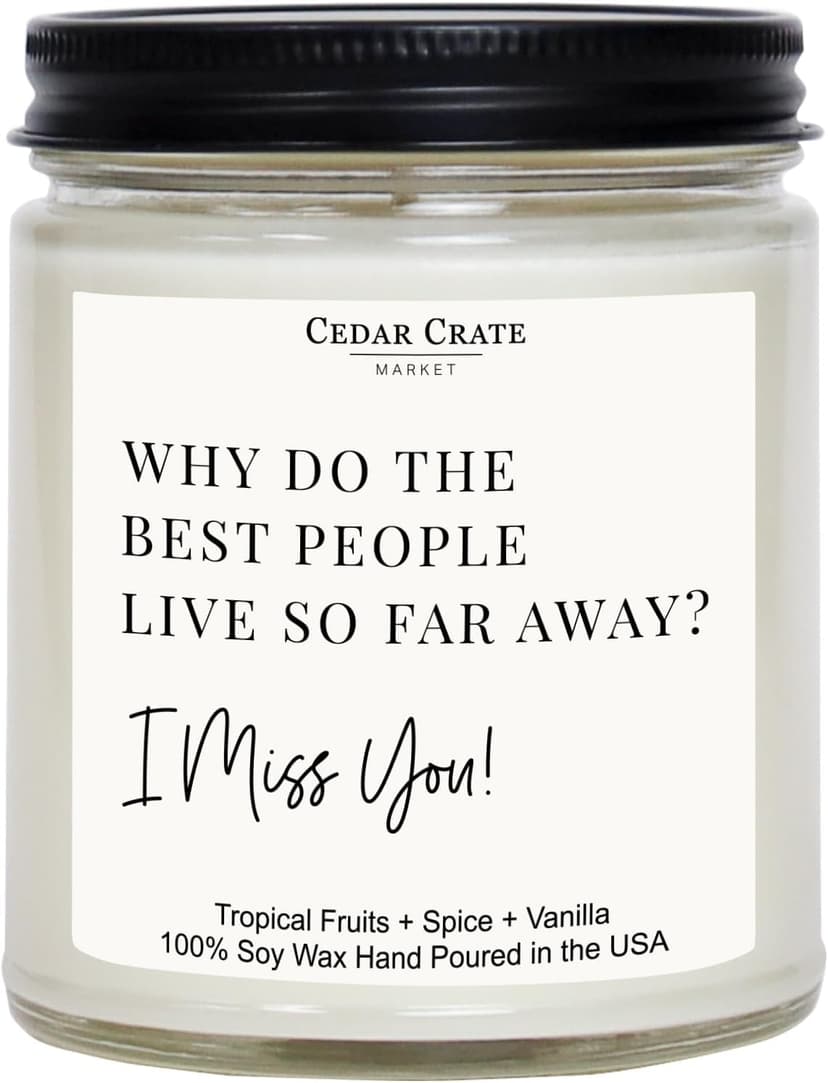 Best Friend- Gifts for Women, Men, Sister Gift, Best Friend Birthday Gifts for Women, Unique Bestie Presents, Funny Birthday Candles, Friendship, Friends, 100% Soy Wax Candles - Handmade in The USA