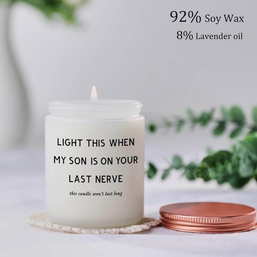 Daughter in Law Gifts - Best Birthday Christmas Mothers Day Gifts for Daughter in Law from Mother in Law or Father in Law - Funny Future DIL Sons Girlfriend Adult Candle Women Gift