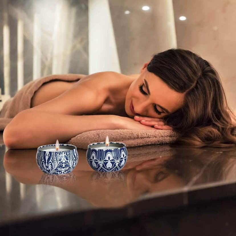 Scented Candles Gifts Set 16 Pack Soy Wax Travel Tin Jar Candles for Home 2.5 OZ for Mom for Christmas, Birthday, Thanksgiving, Mother's Day