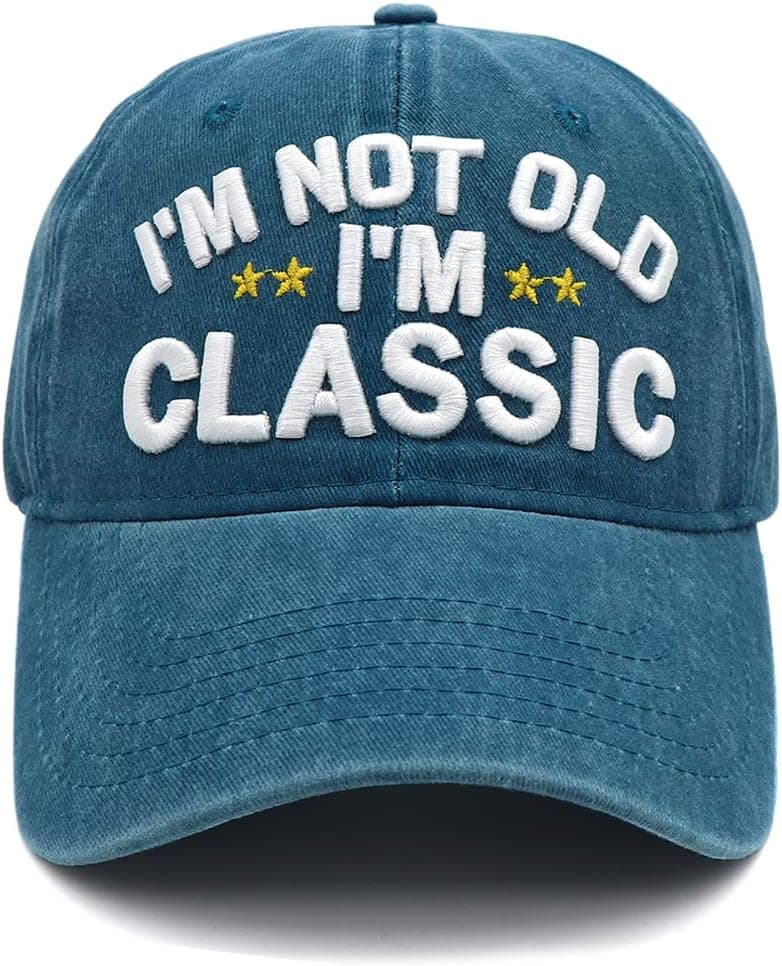 Funny Retirement or Birthday Gifts Hats for Men Women,I'm Not Old Classic Baseball Cap Gag Gifts for Dad Grandpa Old Man