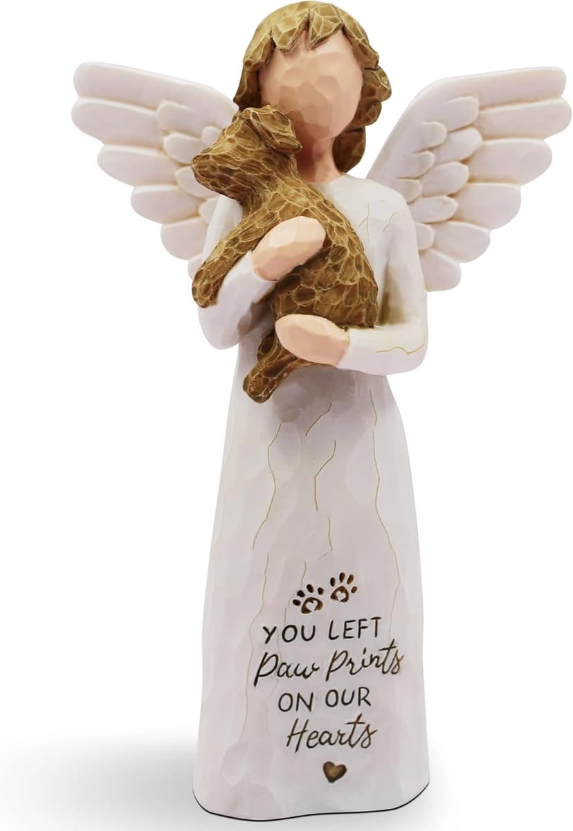 Dog Memorial Gifts for Loss of Dog Sympathy Gift - Pet Memorial Gifts for Dogs, Dogs Mom Gifts for Women, Friendship, Golden Retriever Gifts, Sculpted Hand-Painted Figure