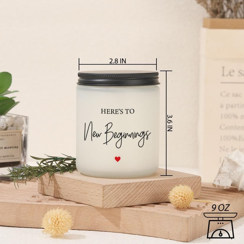 New Beginnings Gifts for Women Going Away Gifts for Coworkers Women Leaving Farewell for Coworkers Moving Away for Friends Divorce Housewarming Scented Candles Lavender