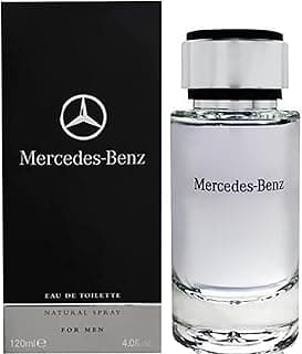 Mercedes-Benz Cologne for Men - 4 Fl Oz - Eau De Toilette Perfume Spray for Man - Woody & Musky Scent - Luxury Long Lasting Fragrance with Notes Of Violet leaves, Cascalone & Vetiver