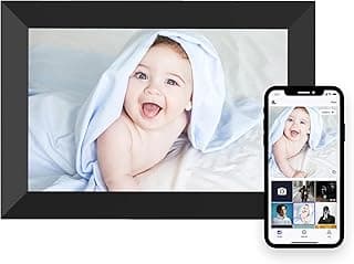 MEZED 10.1'' Digital Picture Frame，Smart Digital Photo Frame with 1280x800 IPS Touch Screen, Auto-Rotate and Slideshow, Easy Setup to Share Moments Via APP from Anywhere Anytime