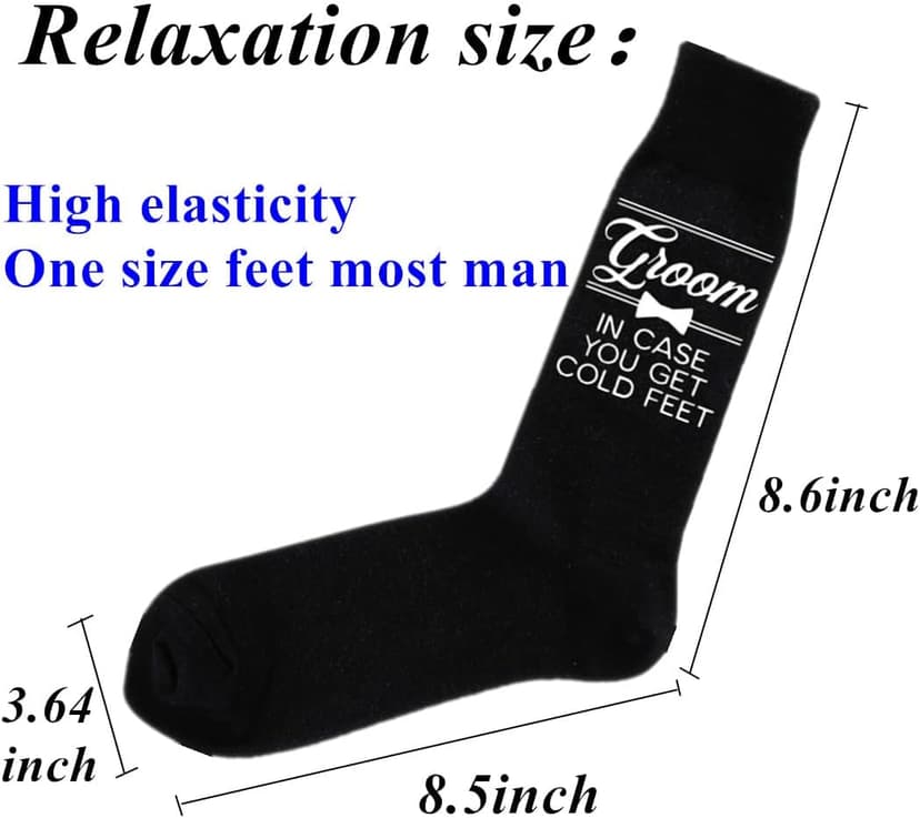 Groomsman Gifts For Men Wedding Gifts Novelty Socks Funny Proposal Gifts Groom Bestman 100% Cotton Crew Socks