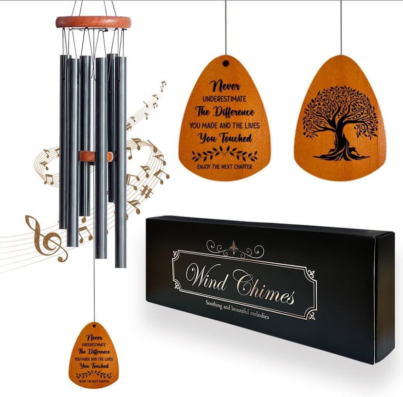 Farewell Gifts for Coworkers Moving Away Gifts for Friends Retirement Gifts for Women Men Goodbye Gifts for Coworkers Going Away Gifts for Coworkers Women Next Chapter Wind Chimes