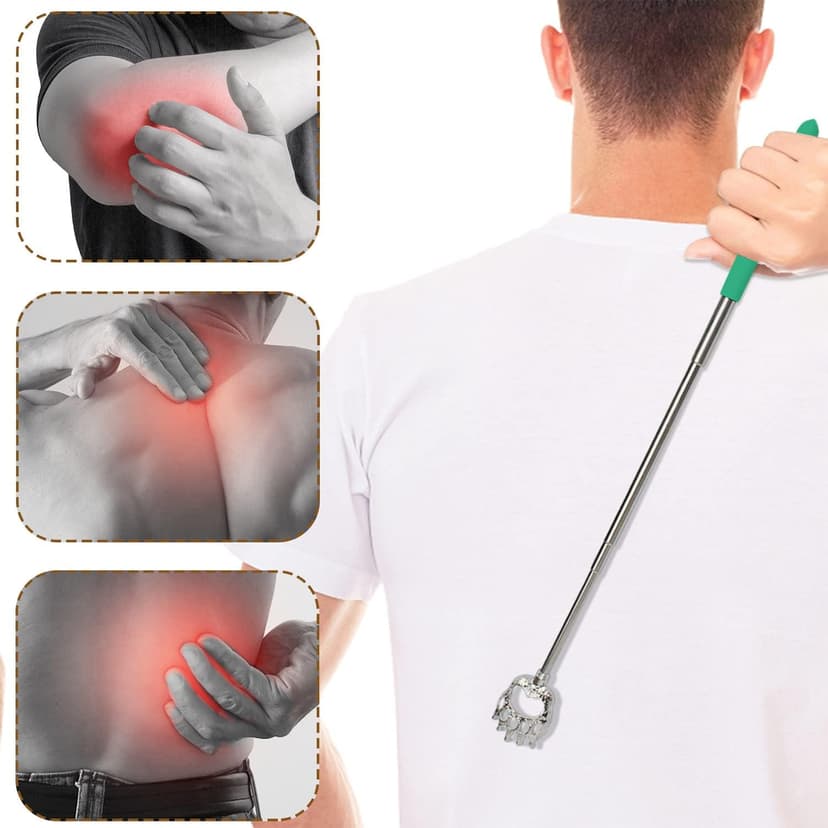 HOFASON 6 Pack Back Scratcher Fathers Day Dad Gifts, White Elephant Gifts for Adults, Stocking Stuffers for Men Women Teens, Prizes for Adults, Extendable Bulk Back Massager for Thanksgiving Birthday