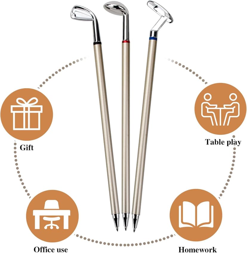 Zutcogo Funny Gifts for Men Dad Adults Husband Him Boyfriend Golfers, Golf gifts Accessories for Men, Personalized Anniversary Birthday Presents Mini Desktop Golf Ball Pen Set, Christmas Stocking Stuffers